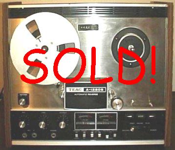 TEAC 1250S TWO-TRACK TAPE RECORDER with AUTO REVERSE